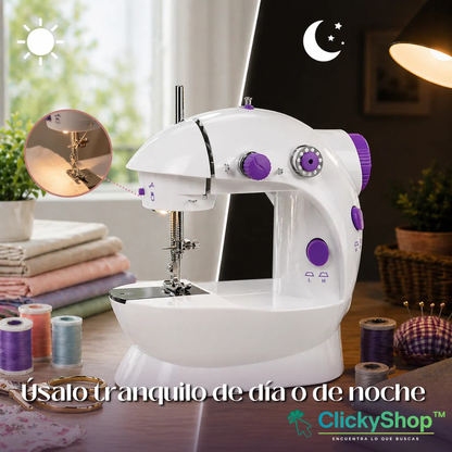 Mini máquina de coser eléctrica